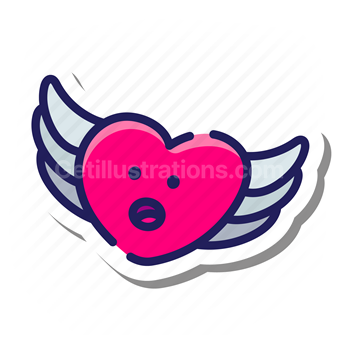 heart, wings, angel, love, romance, romantic